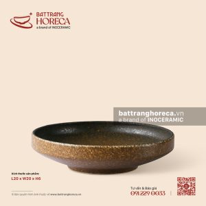 Đĩa lòng sâu vếch miệng 20cm - Nham Viên