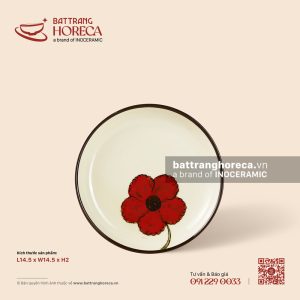 Đĩa lót chén 14.5cm - Yên Hồng - Men ngà