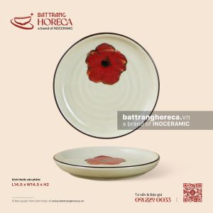 Đĩa lót chén 14.5cm - Yên Hồng - Men ngà