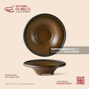 Đĩa nón sâu 3 chân cao 20cm - Nham Viên