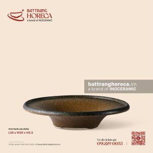 Đĩa nón sâu 3 chân thấp 26cm - Nham Viên
