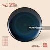Đĩa nông tròn - Lam Dạ - Bát Tràng Horeca Đĩa nông tròn - Lam Dạ