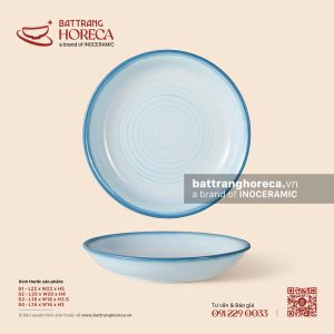 Đĩa salad – Biển Xanh – Men hoả biến