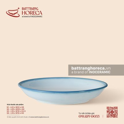 Đĩa salad – Biển Xanh – Men hoả biến