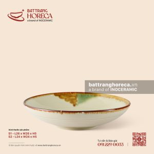 Đĩa salad tròn - Hoàng Diệp