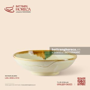 Đĩa salad tròn rách 28cm - Hoàng Diệp