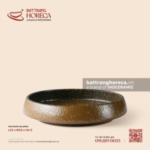 Đĩa sâu lòng mo 22cm - Nham Viên