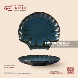Đĩa sò 23 x 20cm - Lam Dạ