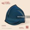 Đĩa tam giác lượn 20cm - Lam Dạ