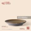 Đĩa tròn chân cao 24.5cm - Thổ Viêm