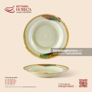 Đĩa tròn sâu sào – Hoàng Diệp – Men hoả biến
