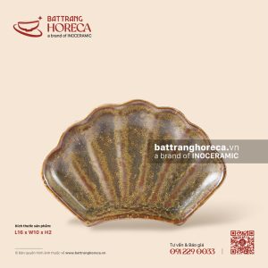 Đĩa vỏ sò 16 x 10cm - Thổ Viêm