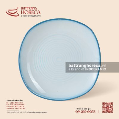 Đĩa vuông ảo – Biển Xanh – Men hoả biến