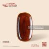 Đĩa xoài 22 x 12cm - Nâu Trầm - Bát Tràng Horeca Đĩa xoài 22 x 12cm - Nâu Trầm