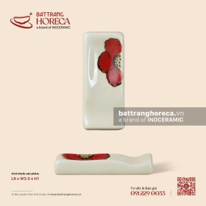 Gác đũa 2in1 8 x 3.5cm - Yên Hồng - Men ngà