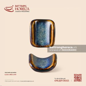 Gác đũa bé 3.5 x 3cm - Lam Vân - Bát Tràng Horeca Gác đũa bé 3.5 x 3cm - Lam Vân