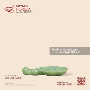 Gác đũa hoa 10.5 x 6.5cm - Lục Thạch