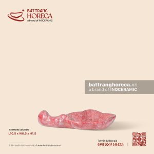 Gác đũa hoa 10.5 x 6.5cm - Hồng Thạch