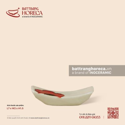 Gác đũa nhỏ 7 x 2cm – Yên Hồng – Men ngà