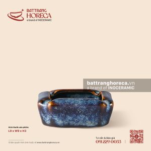 Gạt tàn vuông 9cm - Lam Vân