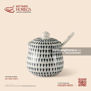 Hũ (bình) đựng gia vị 8cm - Loang