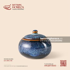 Hũ đựng đường tròn 9cm - Lam Vân