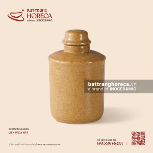 Hũ đựng trà trụ tròn 8cm - Hoàng Sa