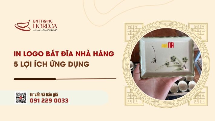In logo lên bát đĩa khách sạn 5 lợi ích khi ứng dụng thực tế