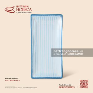 Khay chữ nhật 31 x 15cm - Biển Xanh