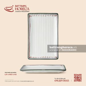 Khay chữ nhật 31 x 21cm - Bạch Diêm