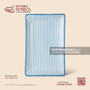 Khay chữ nhật 31 x 21cm - Biển Xanh