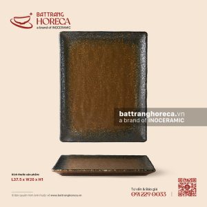 Khay chữ nhật 37.5 x 26cm - Nham Viên