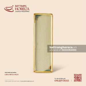 Khay chữ nhật cong vành 38 x 13cm – Hoàng Diệp
