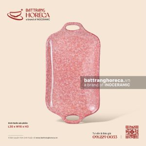 Khay hai (2) tai 30 x 16cm - Hồng Thạch