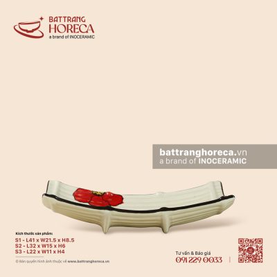 Khay nan – Yên Hồng – Men ngà