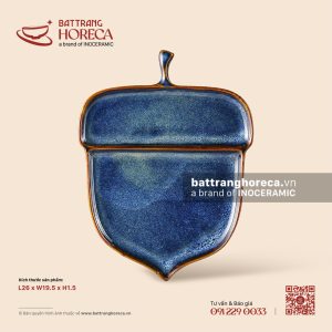 Khay quả sồi (quả hạnh) 26 x 19.5cm - Lam Vân