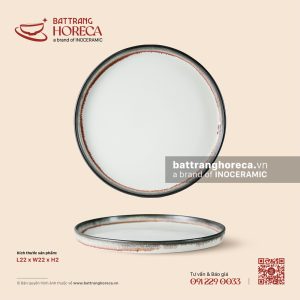 Khay tròn 22cm - Bạch Diêm