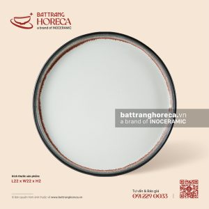 Khay tròn 22cm - Bạch Diêm