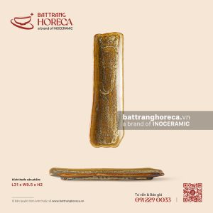 Khay vỏ cây chữ nhật 31 x 9.5cm - Kim Sa