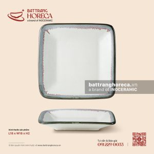 Khay vuông 18cm - Bạch Diêm