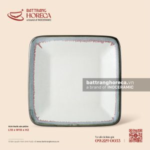 Khay vuông 18cm - Bạch Diêm