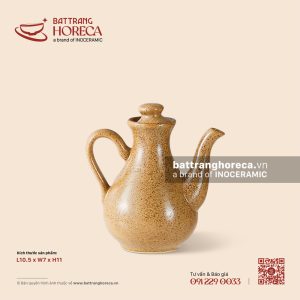 Lọ (bình) mắm tương 10.5 x 7cm - Hoàng Sa