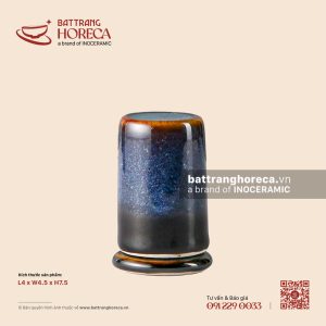 Lọ (ống) tăm trụ 4 x 4.5cm - Lam Vân