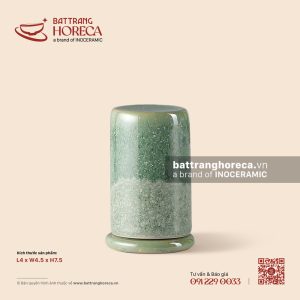 Lọ (ống) tăm trụ thấp 4 x 4.5cm - Bích Diệp