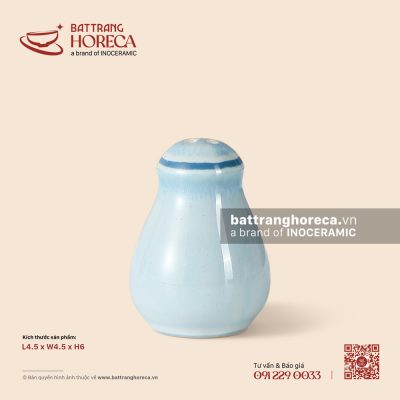 Lọ tiêu, muối 4.5cm – Biển Xanh – Men hoả biến