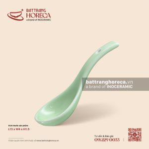Thìa cơm cong 13 x 4cm - Lục Băng