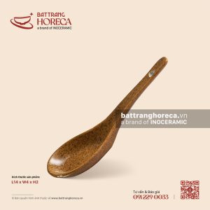 Thìa cơm thẳng 14 x 4cm – Ô Thổ