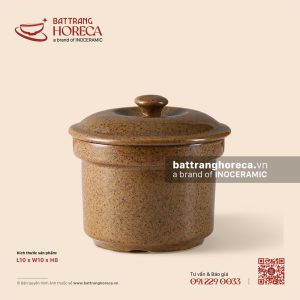 Thố chưng yến trụ 10cm - Ô Thổ