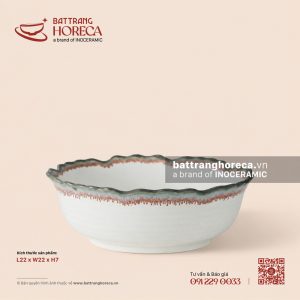 Tô (bát) lượn 22cm - Bạch Diêm