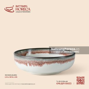 Tô (bát) nông 14cm - Bạch Diêm